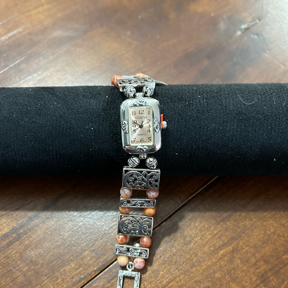 Silver and Brown new handcrafted design Women's Watch